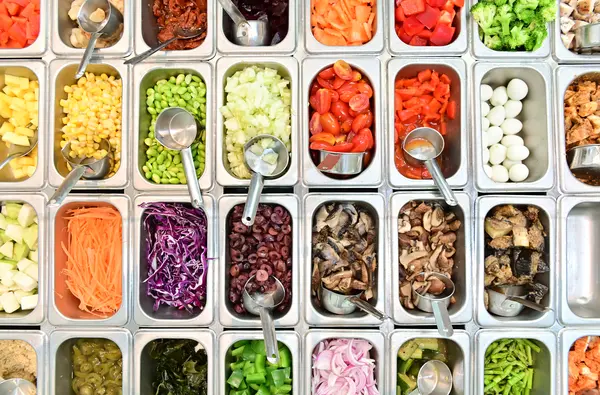 What should you say at a salad bar restaurant?