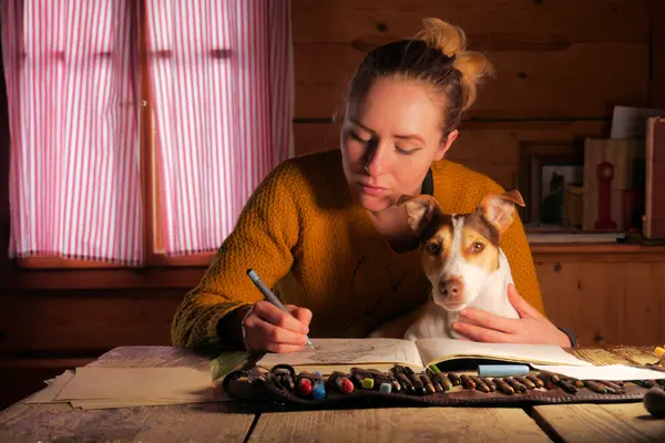 Which type of dog is great at drawing?