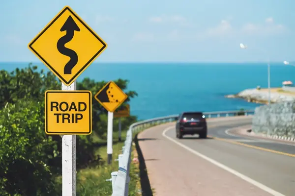 What should you do if you're on a road trip and you see a fork in the road?