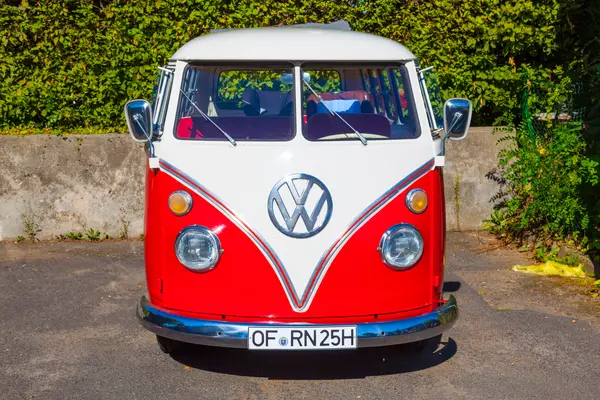 What do you call a Volkswagen bus at the top of a hill?